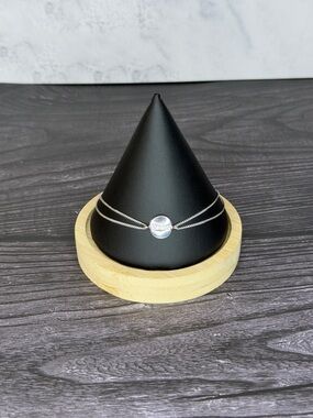 Christian Dior Sterling Silver Adjustable Bracelet | Logo Charm | Gift Set